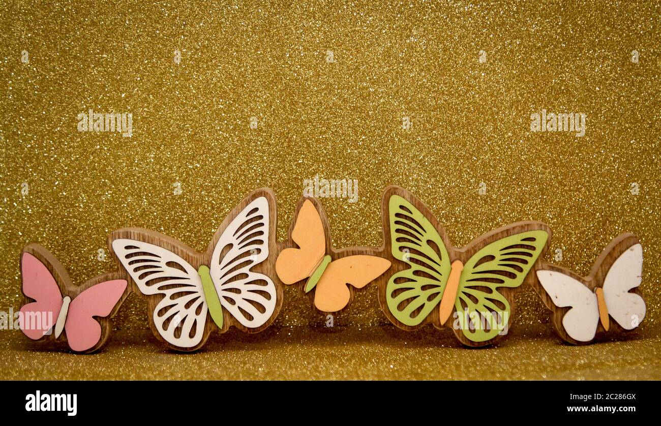 decoración con butterflys Foto de stock
