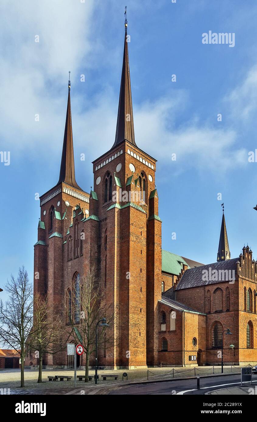 Catedral de Roskilde, Dinamarca Foto de stock