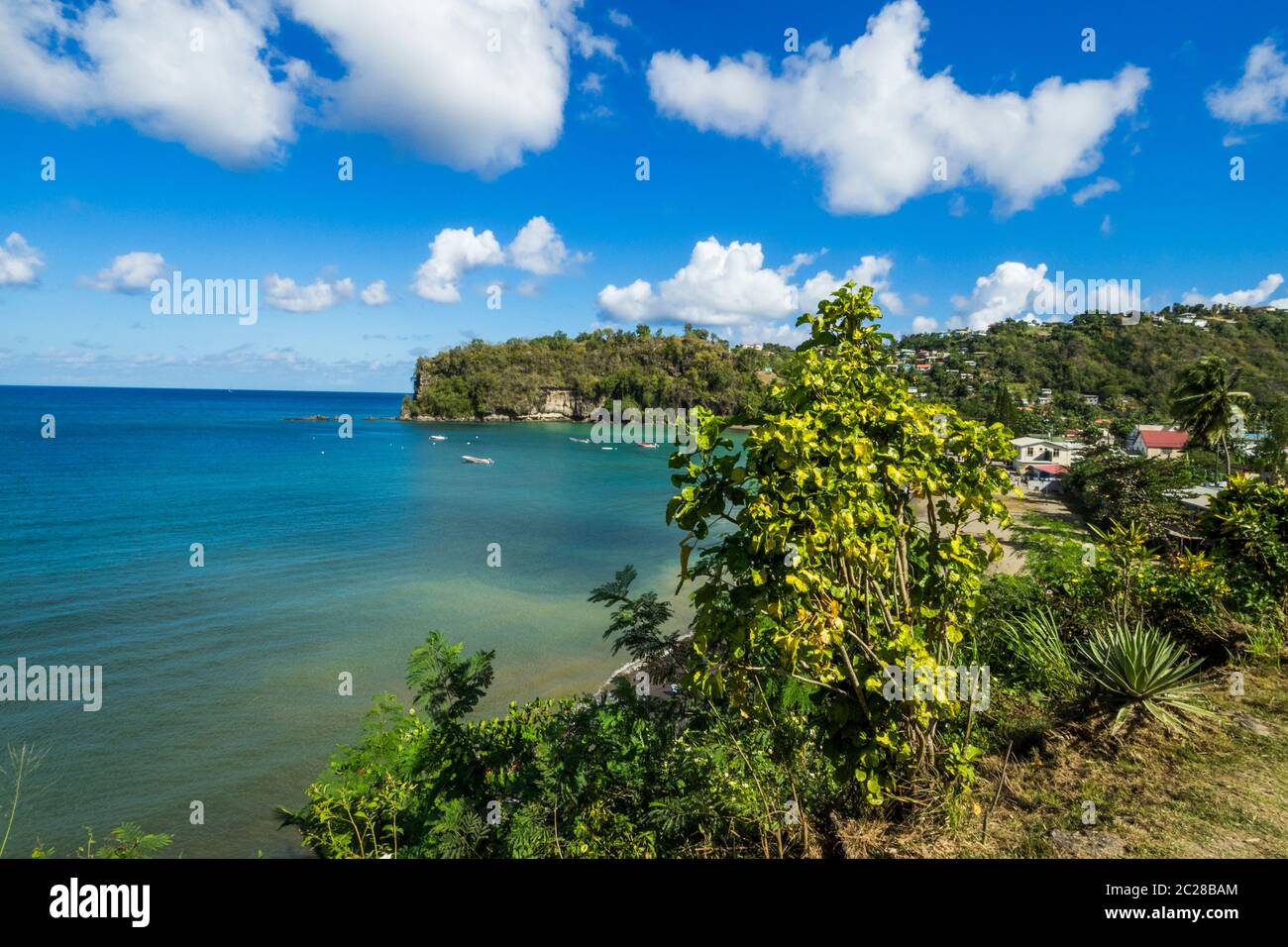 Santa Lucía - Castries en el Mar Caribe Foto de stock