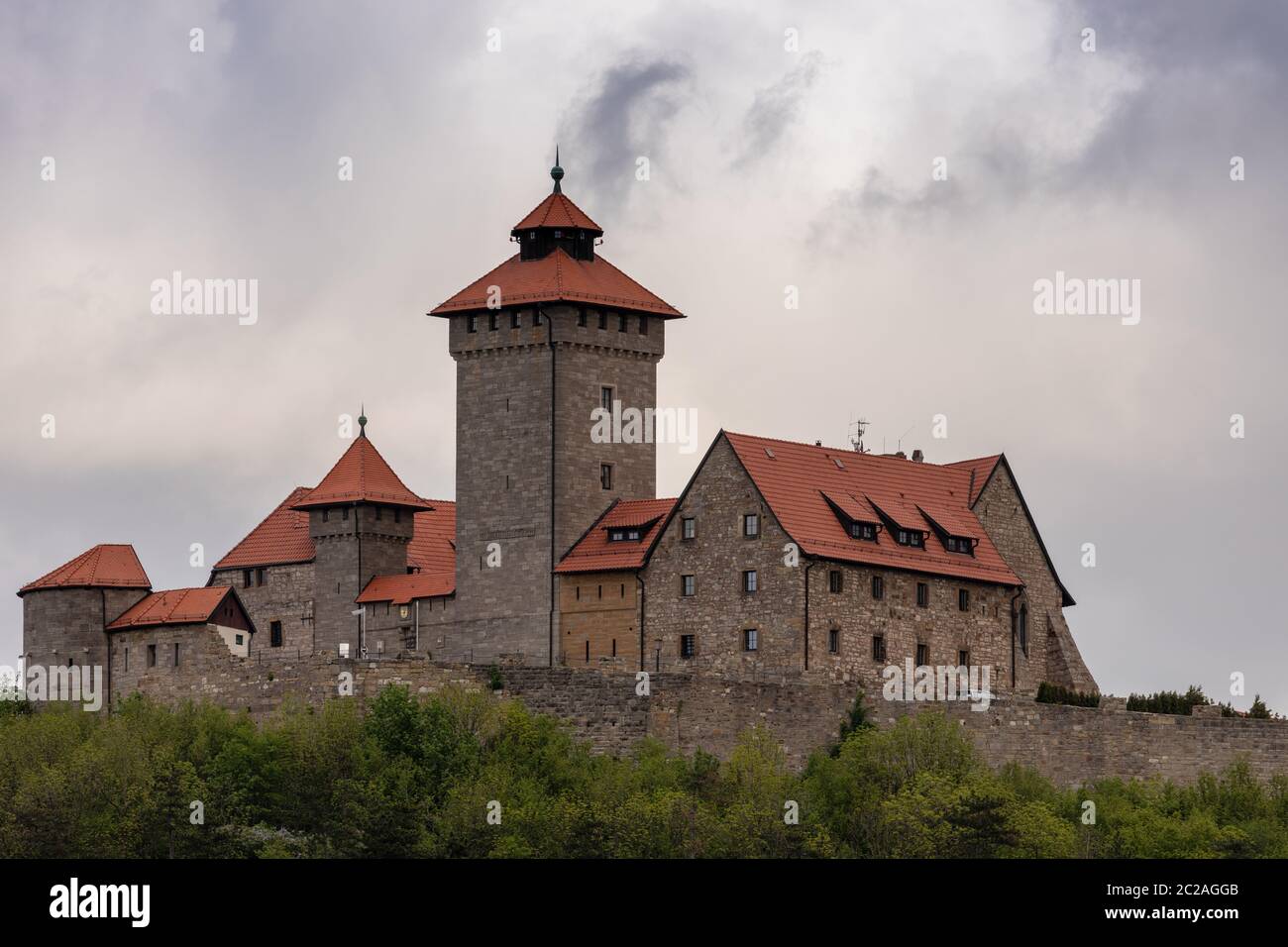 El Castillo de Wachsenburg en Turingia Foto de stock