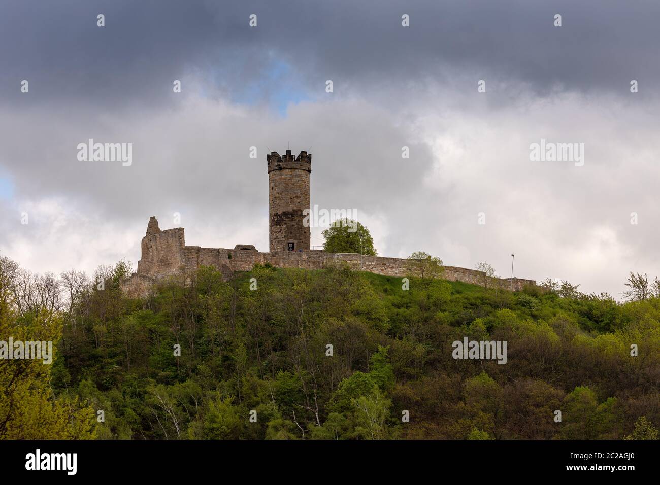 El castillo de MÃ¼hlburg en Turingia, Alemania Foto de stock