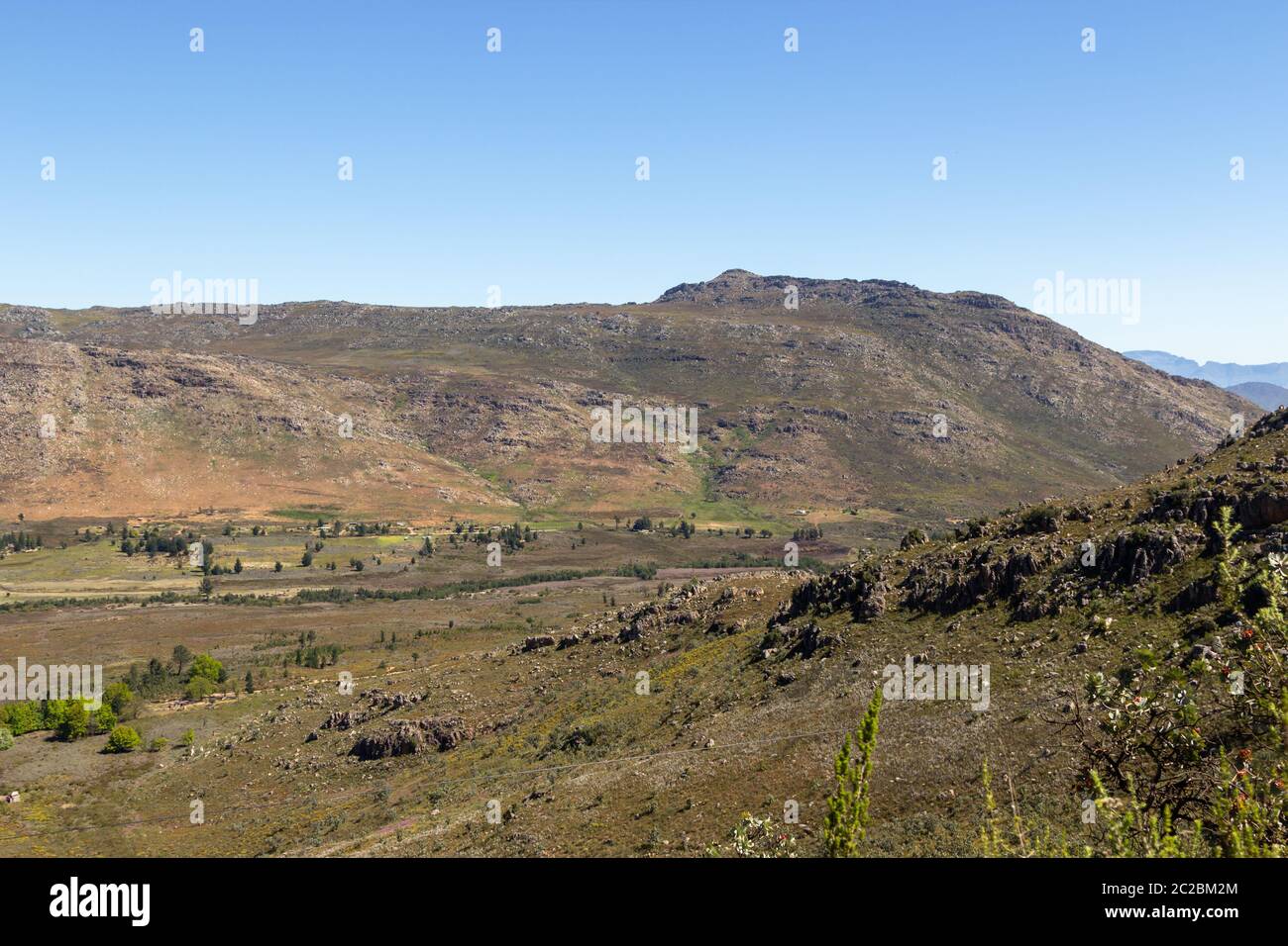 Paisaje en el Paso de Middleberg, Citrusdal, Cabo Occidental, Sudáfrica Foto de stock