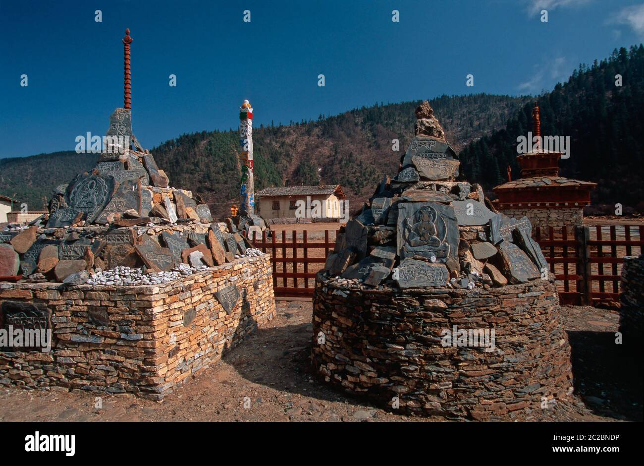 ZHONGDIAN (XIANGELILA) SHANGRI-LA, YUNNAN, MESETA TIBETANA, ALTOPIANO TIBETANO, CHINA Foto de stock