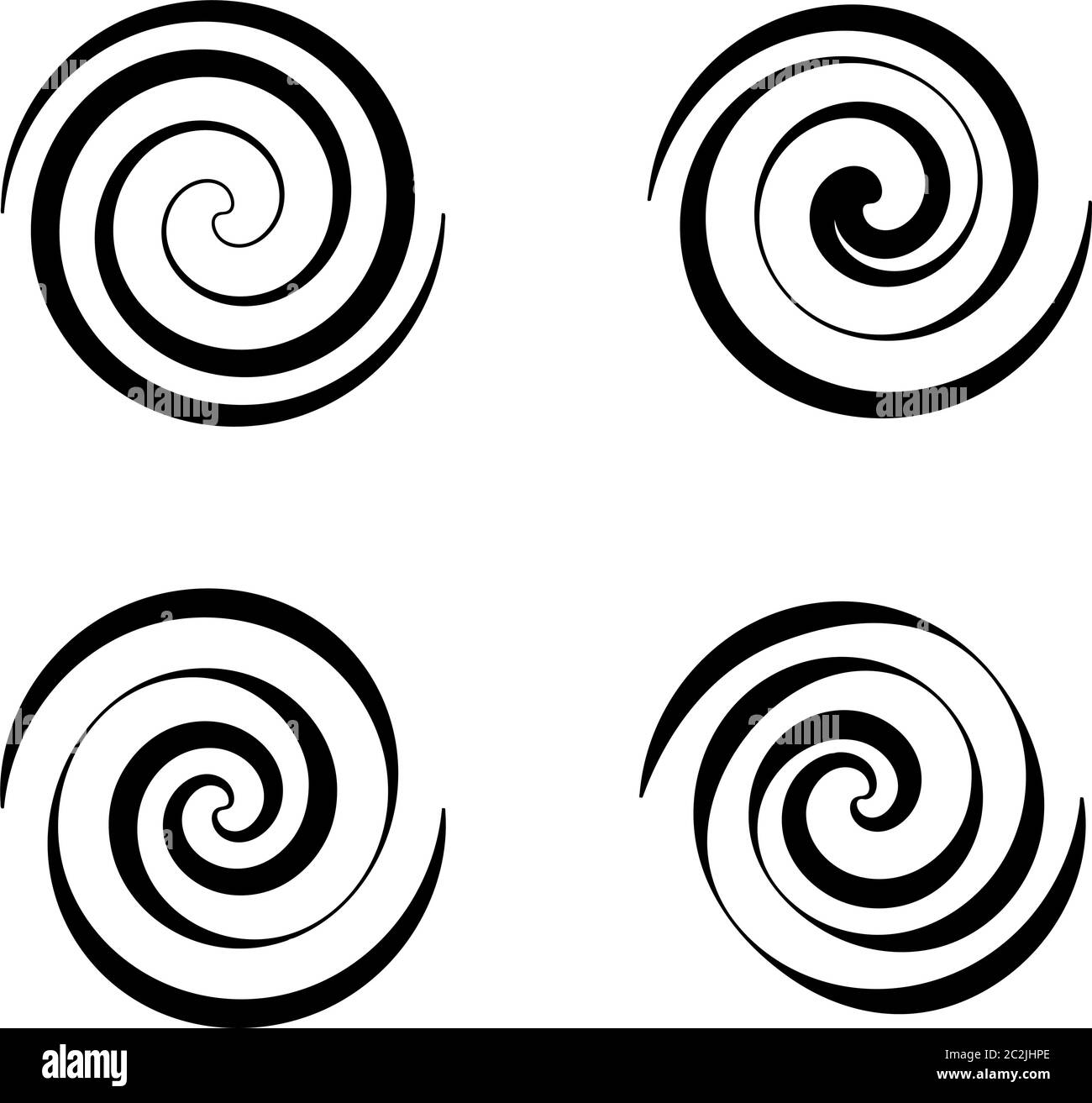 Diseño de espirales, ilustración de arte de vectores de espirales Imagen  Vector de stock - Alamy