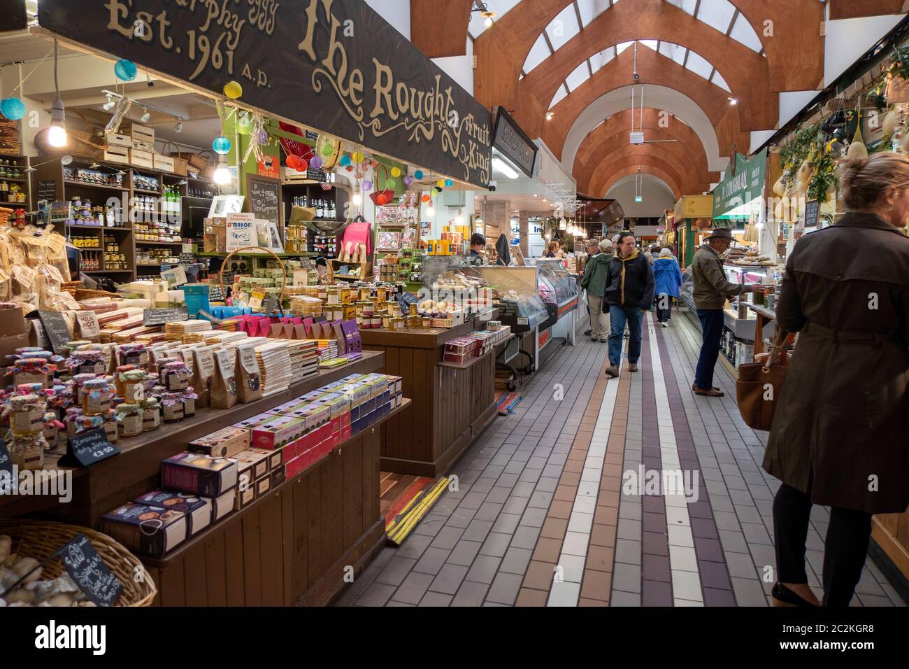 Mercado Inglés en Cork, República de Irlanda Foto de stock