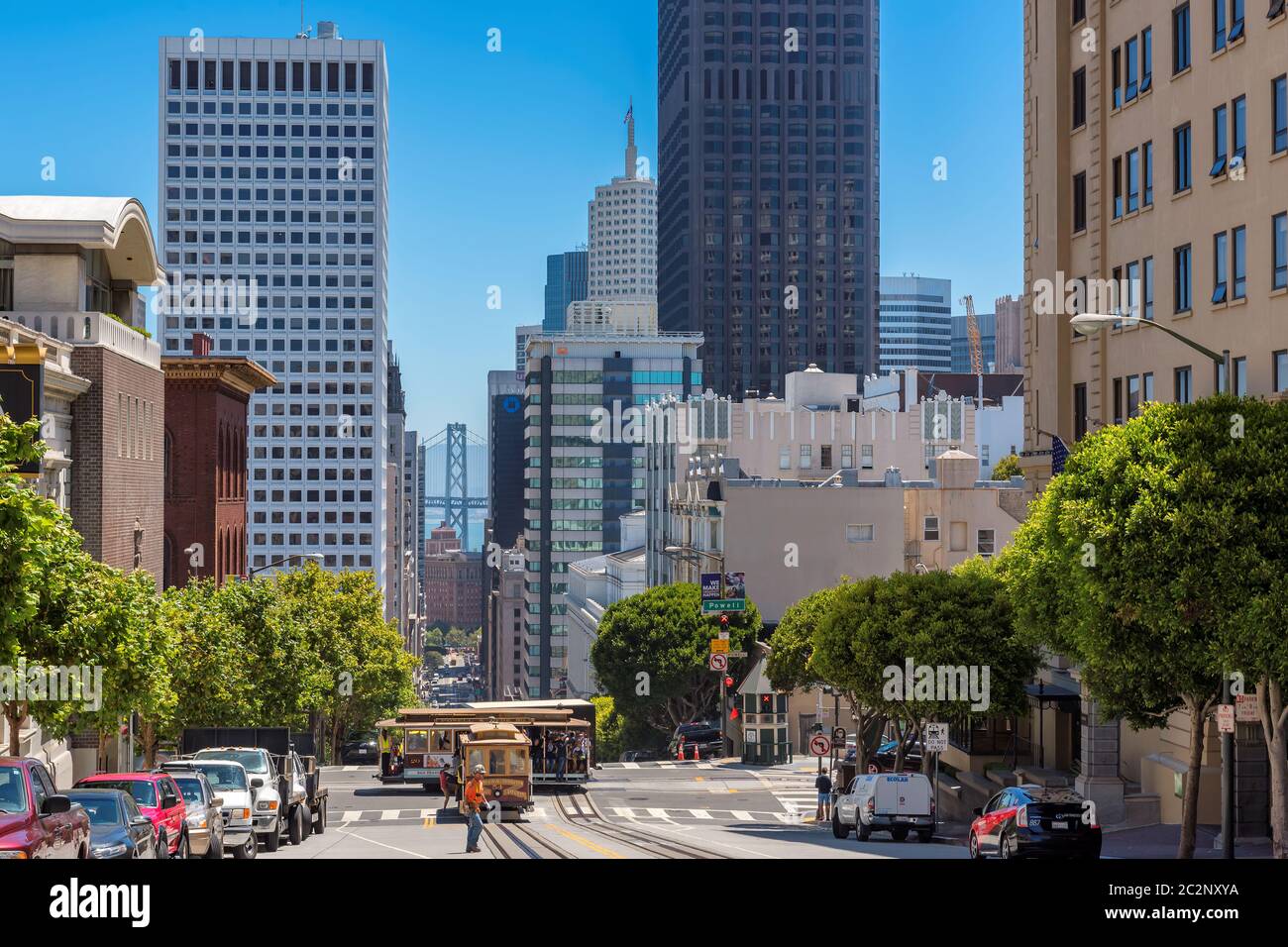 El horizonte de San Francisco, California Foto de stock