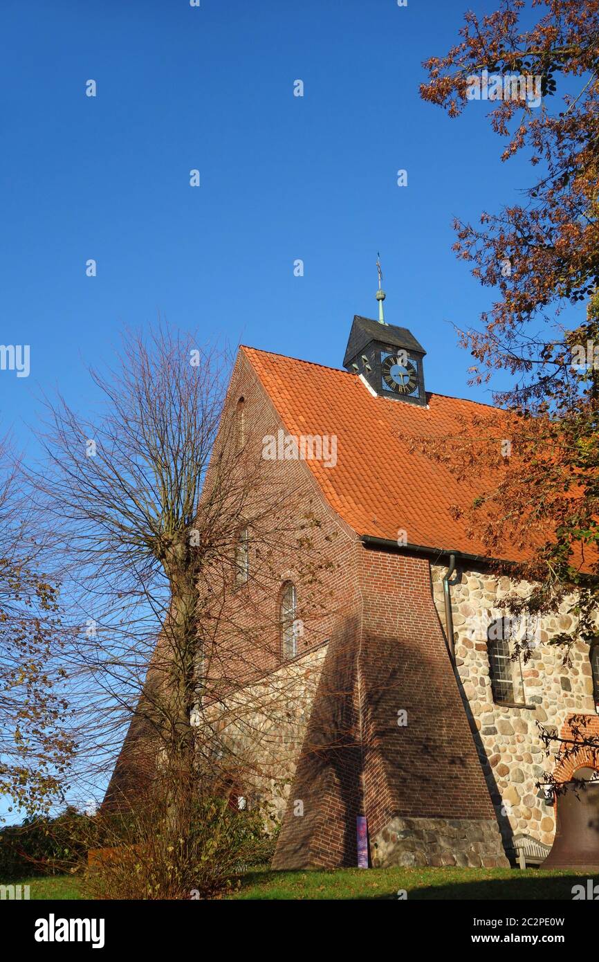 Iglesia Evangélica Luterana de San Mauricio en Hittfeld Foto de stock