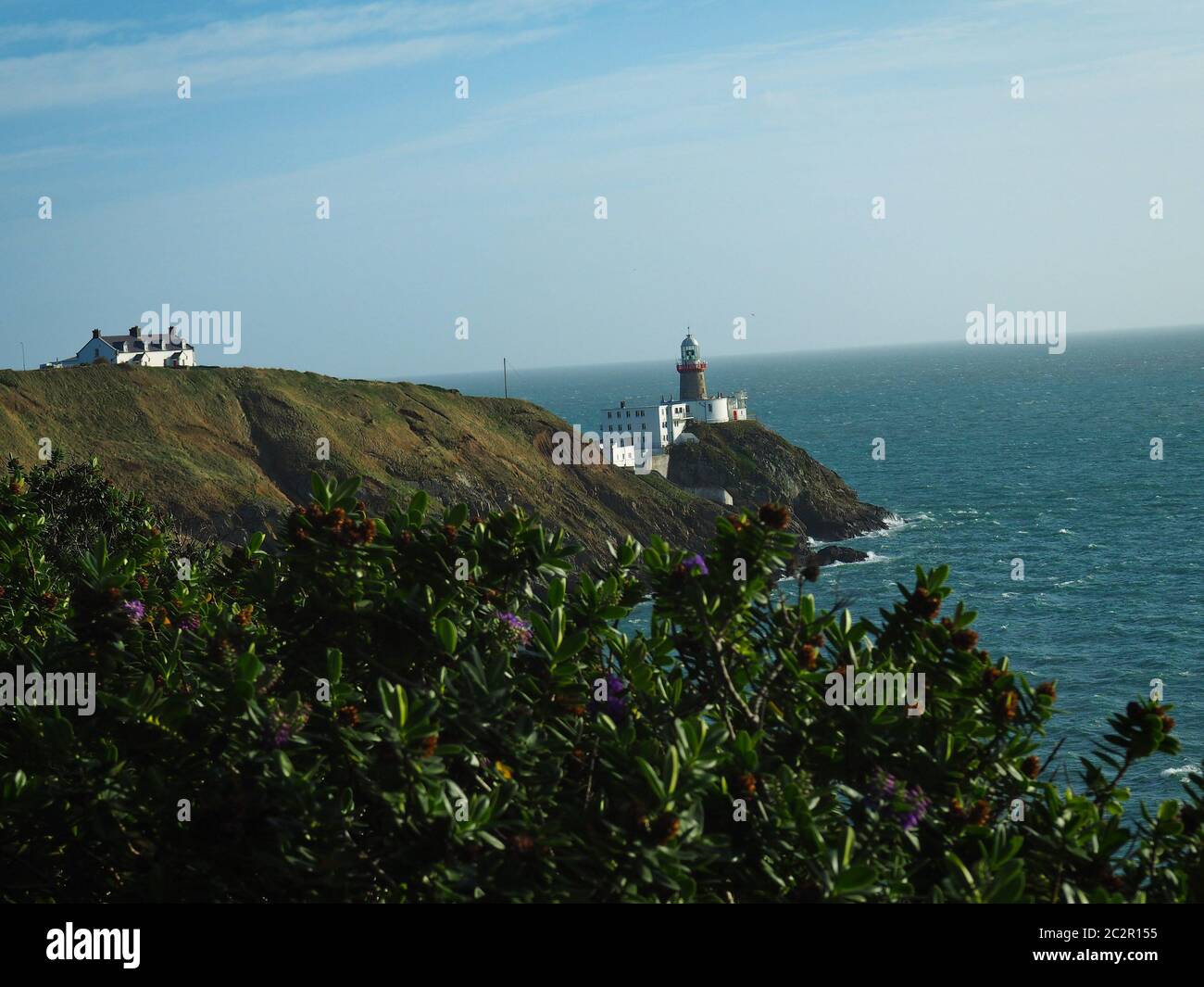 Faro Baily en Irlanda cerca de Dublín, península Foto de stock