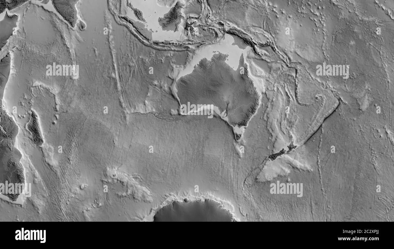 Mapa en escala de grises del