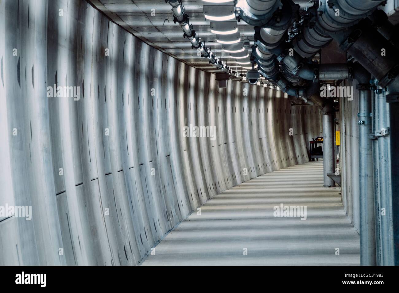 Acceso al túnel de tráfico, Seattle, Washington, EE.UU Foto de stock