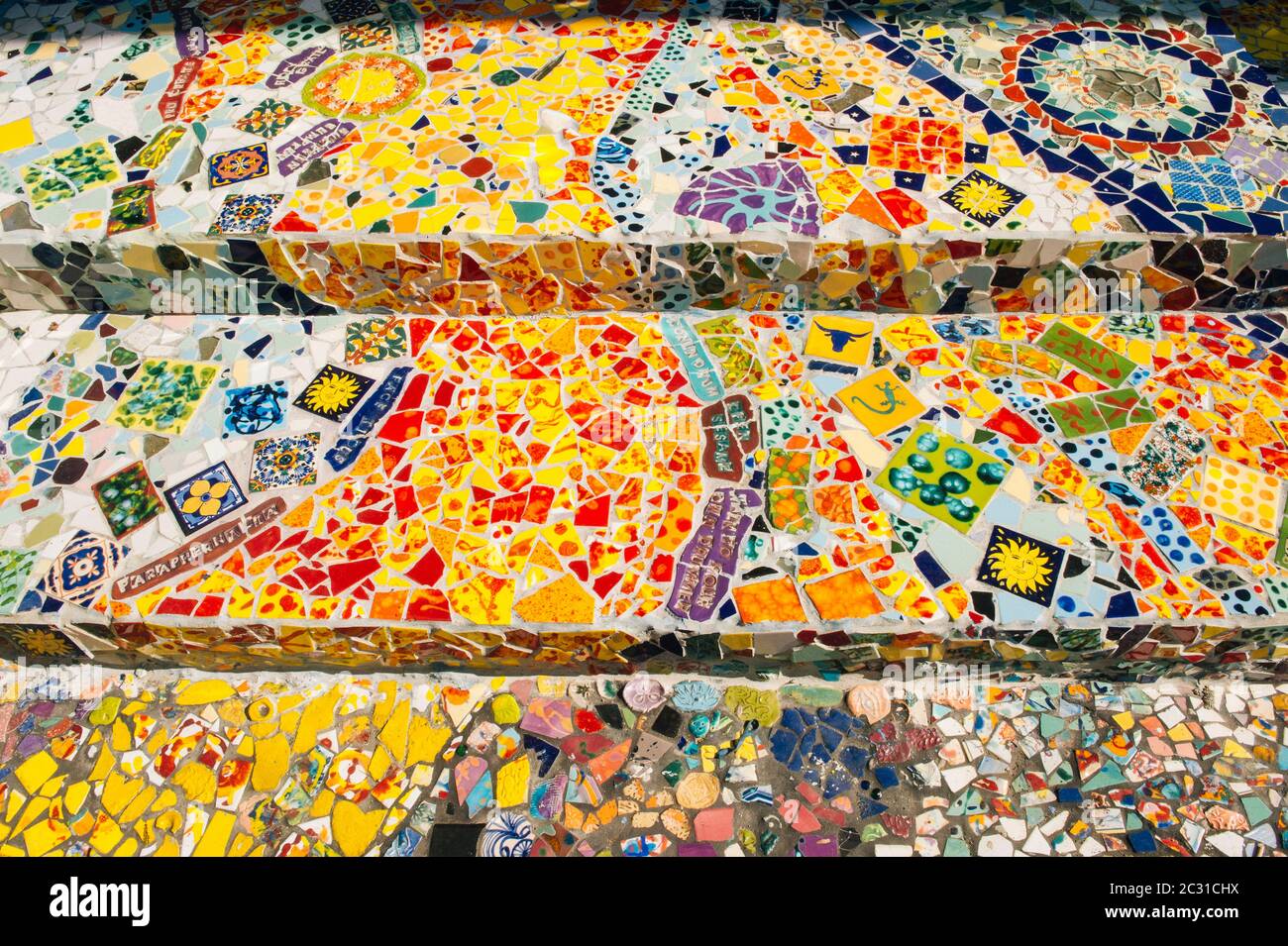 Vista de Mosaic House, Venecia, California, EE.UU Foto de stock