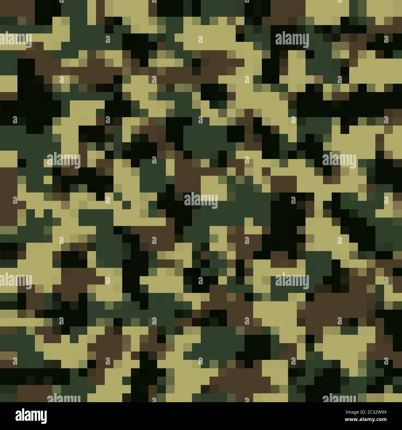 Fondo de camuflaje urbano. Ejército moderno abstracto patrón militar. Píxel verde impresión textil de tela para uniformes y armas Fotografía de stock -