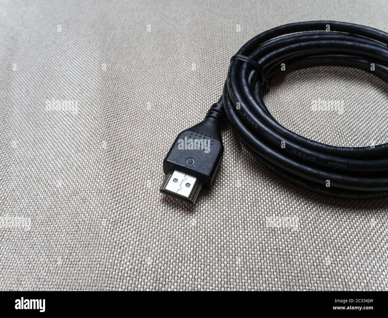 Conector HDMI en el fondo del diagrama de conexión de la señal de vídeo  Fotografía de stock - Alamy