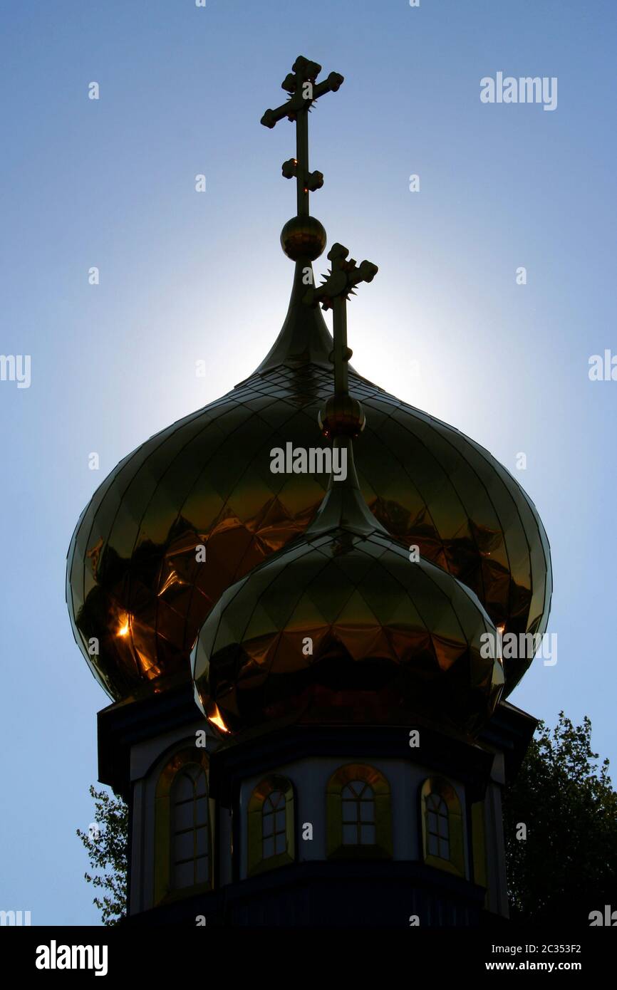 Iglesia en Donetsk Foto de stock