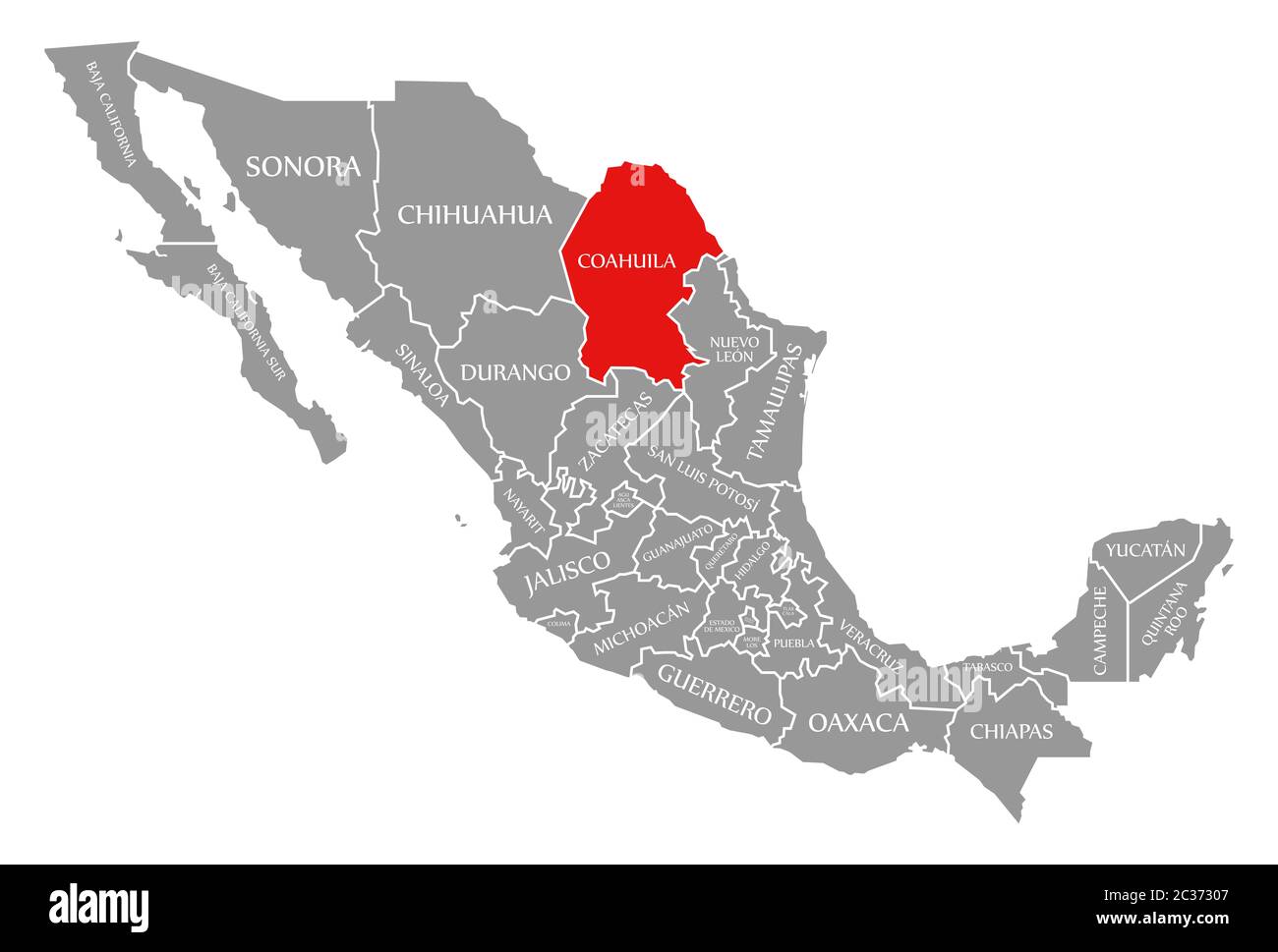 Coahuila map fotografías e imágenes de alta resolución Alamy