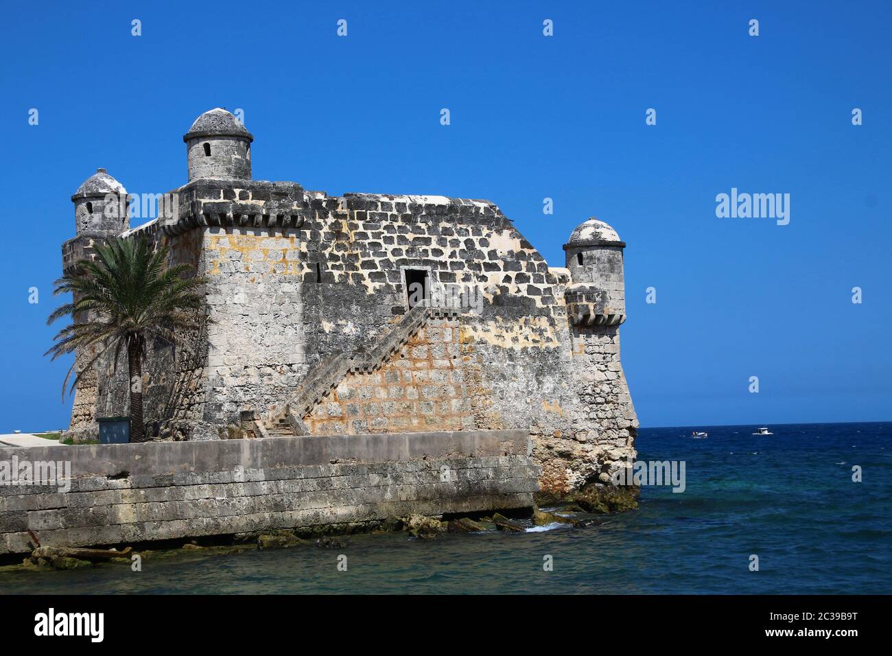 Torreón de la Chorrera en Cojímar, Cuba Foto de stock