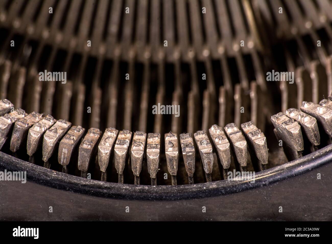 una máquina de escribir nostálgica Foto de stock