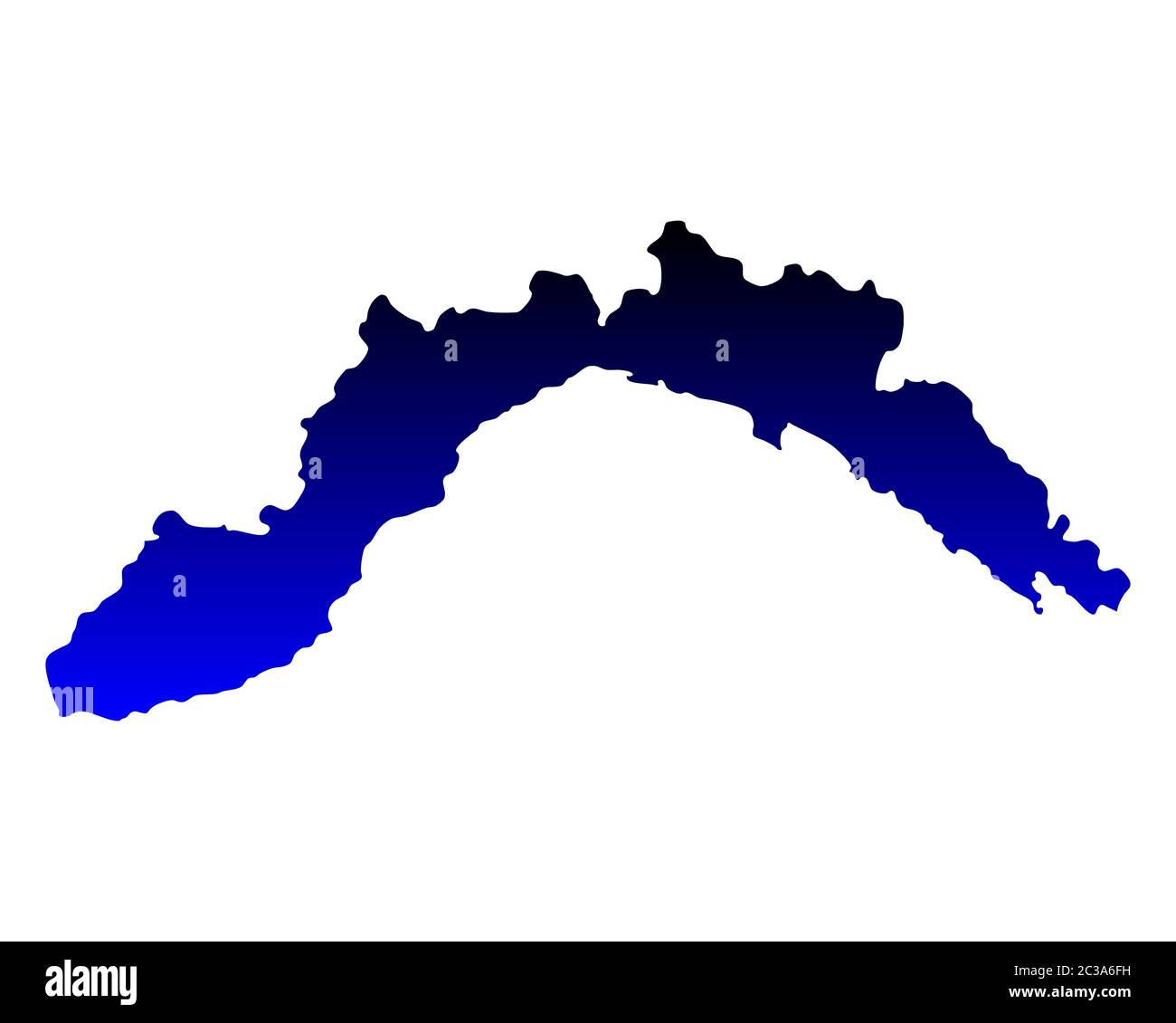 Mapa De Liguria Fotografía De Stock Alamy 9764