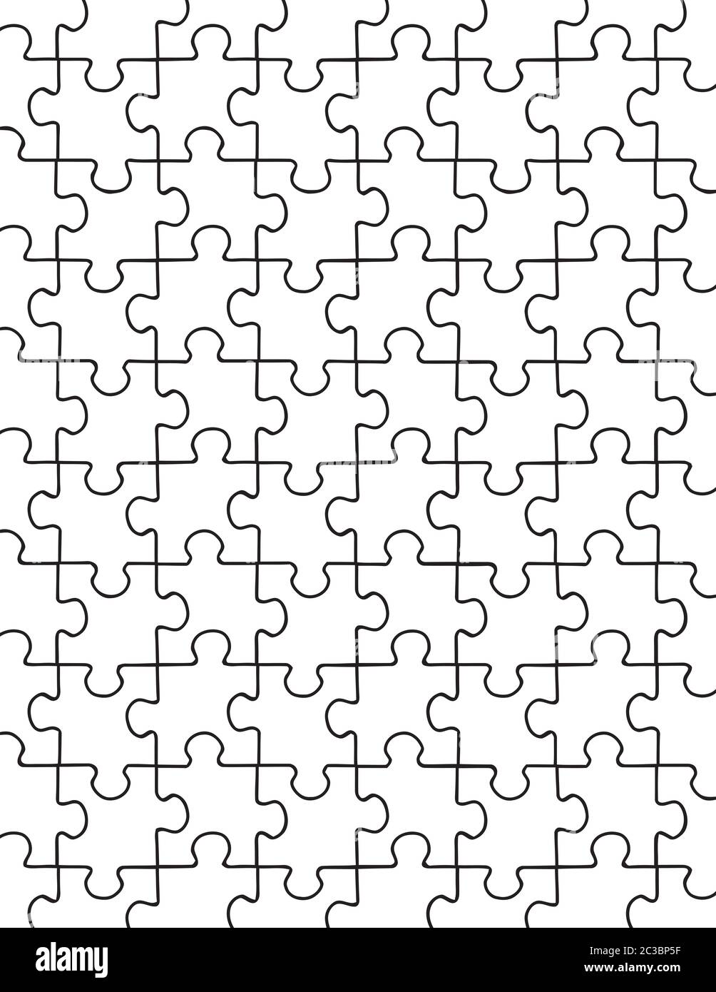 Pieza del rompecabezas juego de puzzle transparente forma clásica  ilustración Fotografía de stock - Alamy