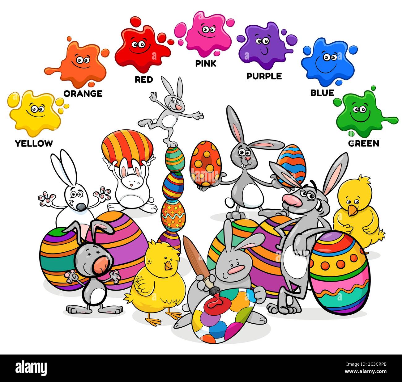 Primary colors cartoon set Imágenes recortadas de stock - Alamy