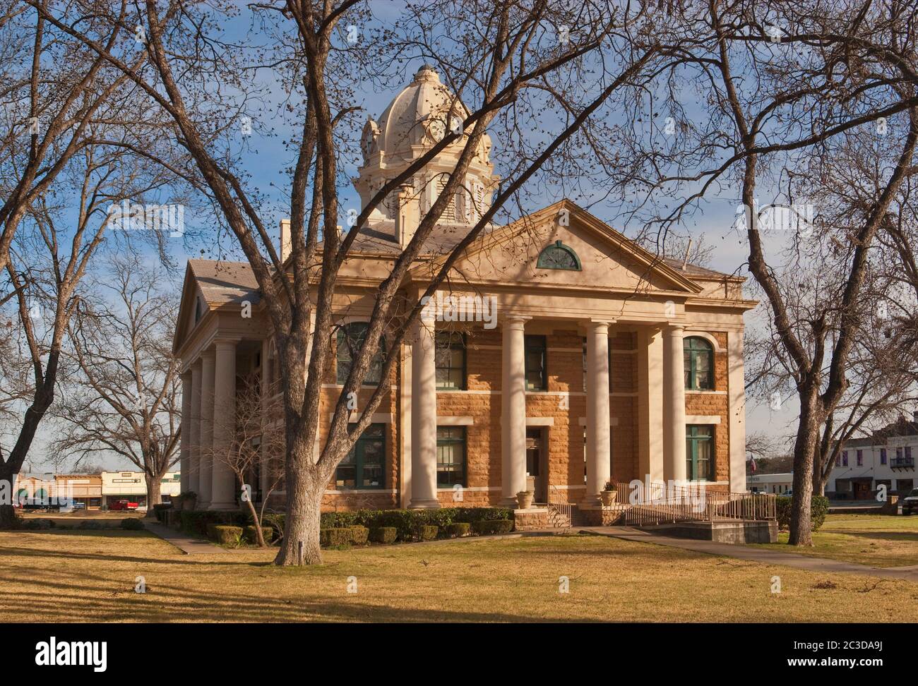 Mason County Courthouse, 1909, renacimiento clásico en Mason, Hill Country, Texas, EE.UU Foto de stock
