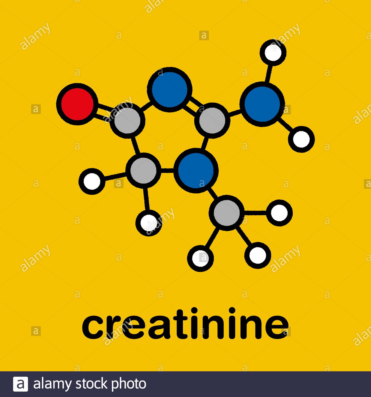 Molécula De Creatinina Producto De Descomposición De Creatina El Aclaramiento De Creatinina Se 2741