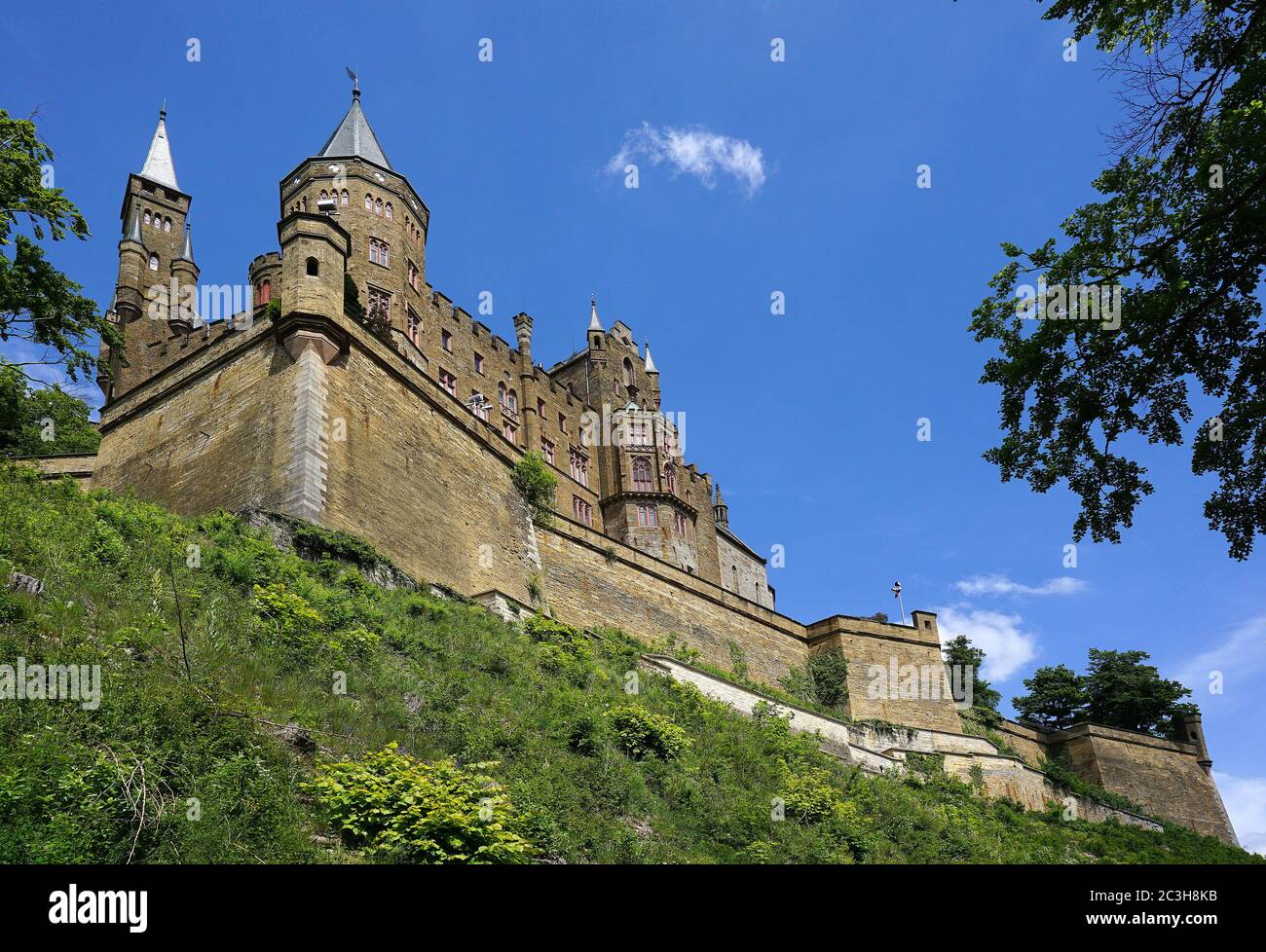 Castillo Hohenzollern, Alemania Foto de stock