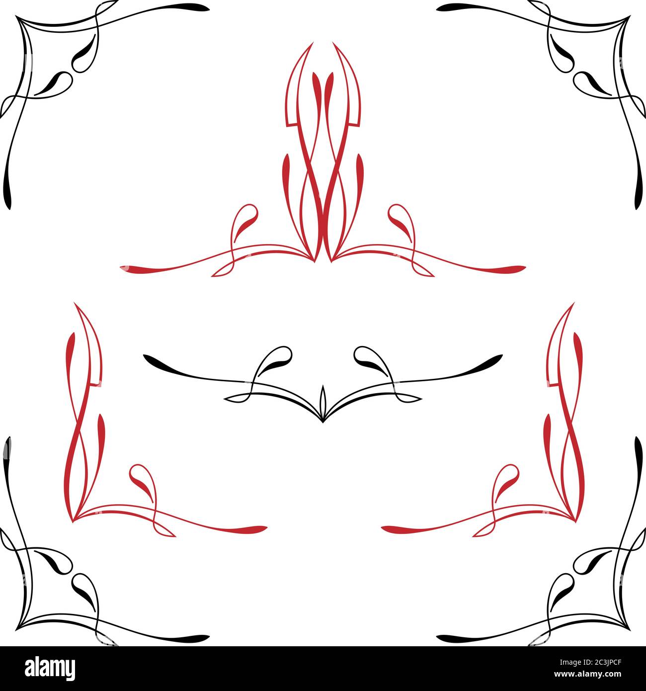 Ilustración vectorial de Pinstripe Corner Design Imagen Vector de stock