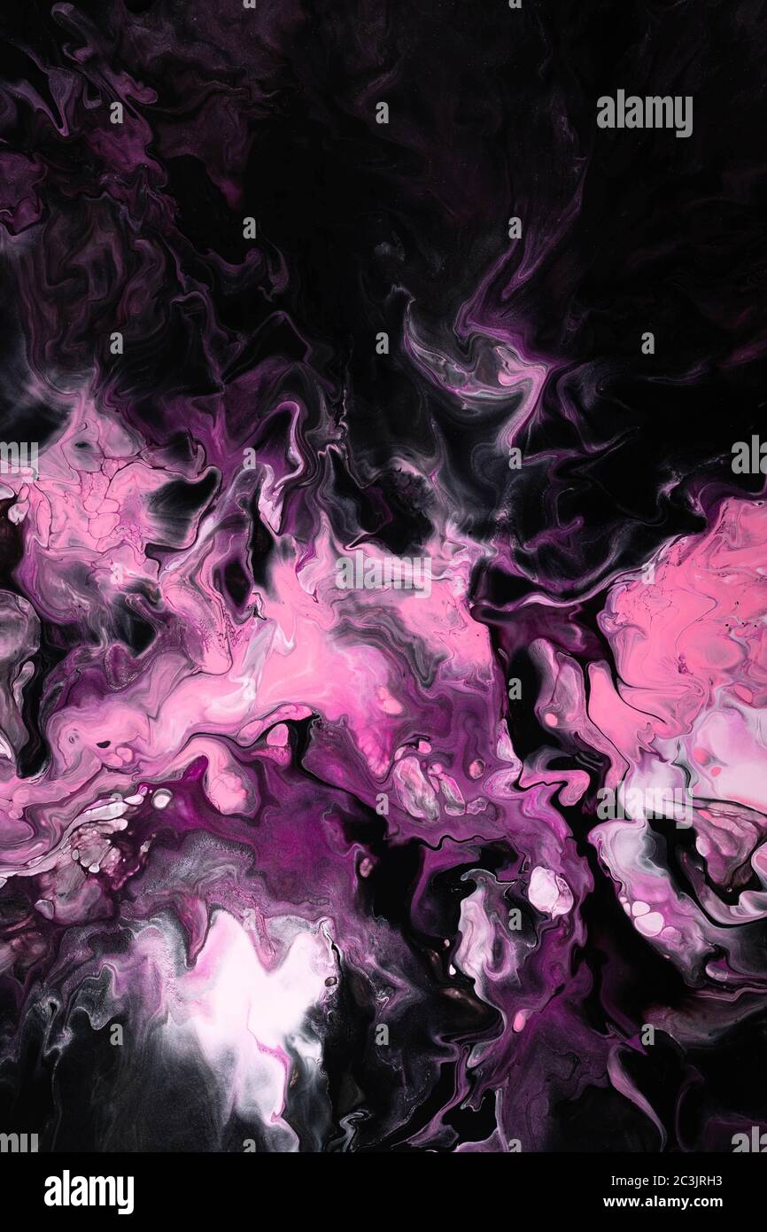 Un disparo vertical que captura salpicaduras de color negro, rosa y púrpura, que se pueden utilizar como un fondo de pantalla abstracto Fotografía de stock - Alamy Un disparo vertical que captura salpicaduras de color negro, rosa y púrpura, que se pueden utilizar como un fondo de pantalla abstracto Fotografía de stock - Alamy