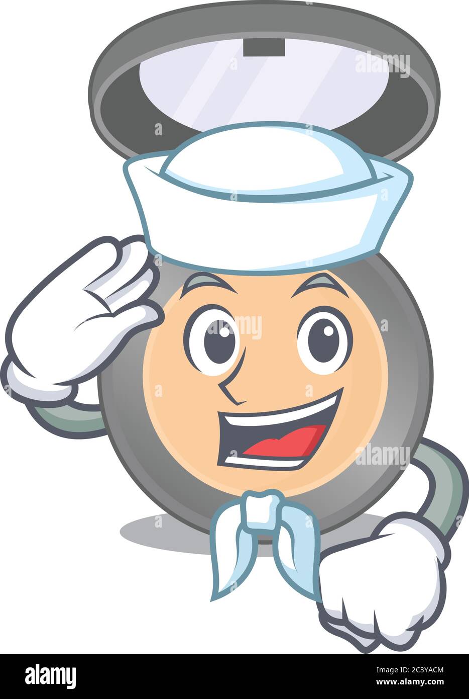 Un Valiente Marinero Diseno Caricatura Estilo De Highlighter Listo Para Navegar Imagen Vector De Stock Alamy