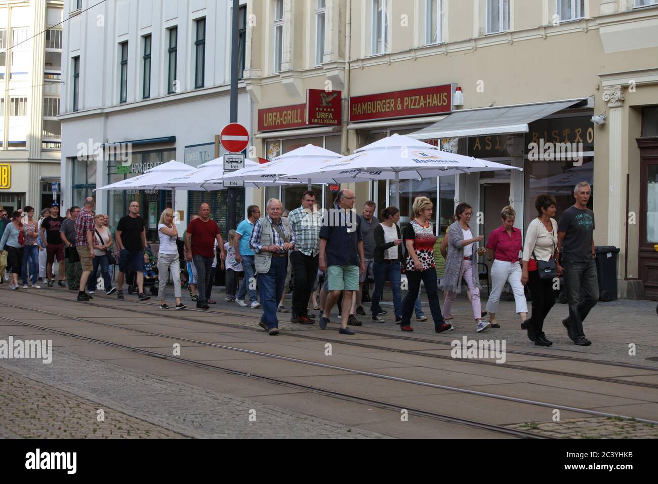 Demo für Demokratie und gegen Corona Einschränkungen Görlitz , 22.6.2020 Foto de stock