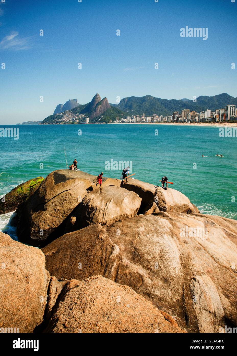 Playas de Ipanema Río de Janeiro, Brasil Foto de stock