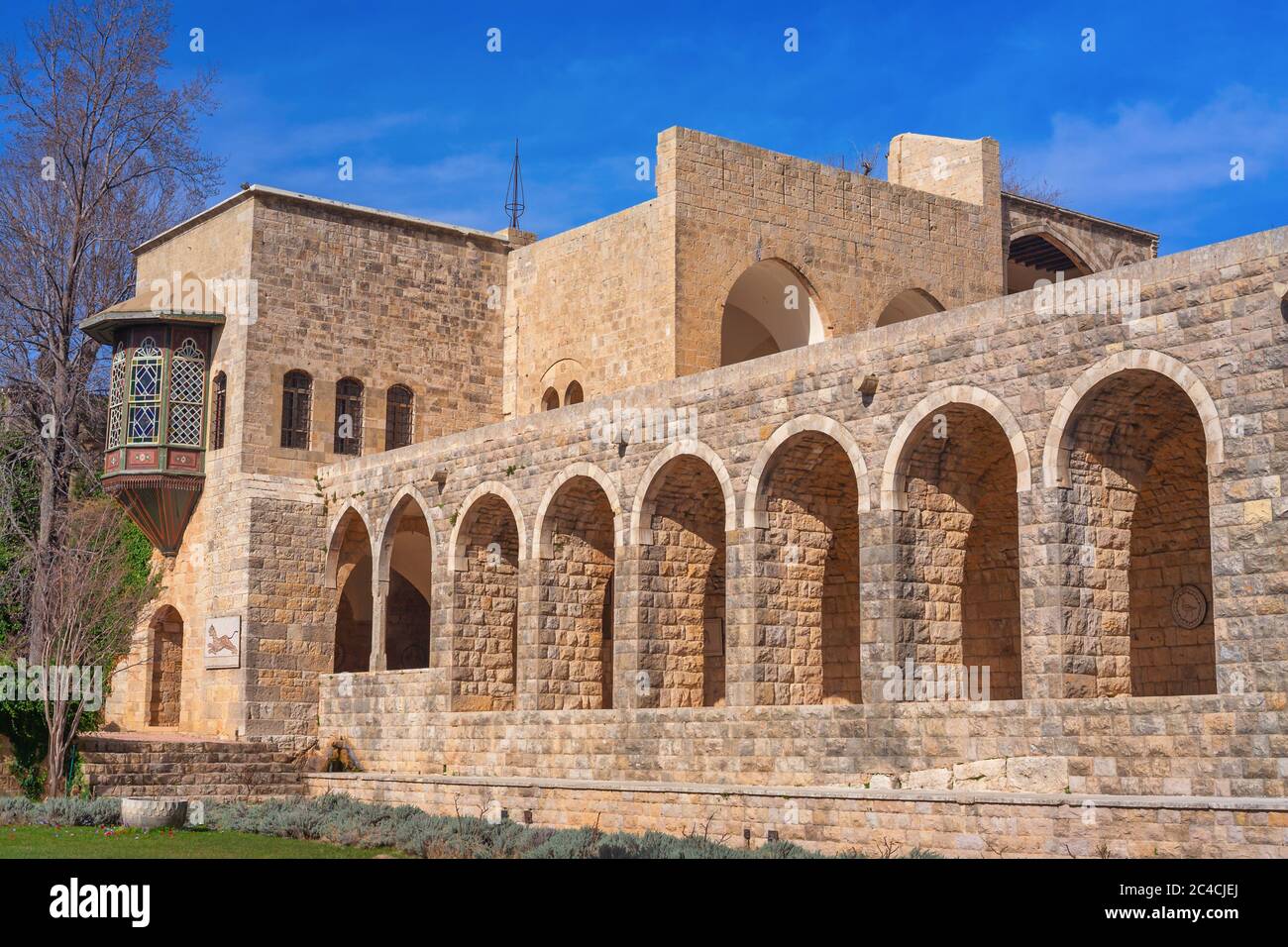Beiteddine Palace, 1818, Beit ed-Dine, Chouf, Líbano Foto de stock