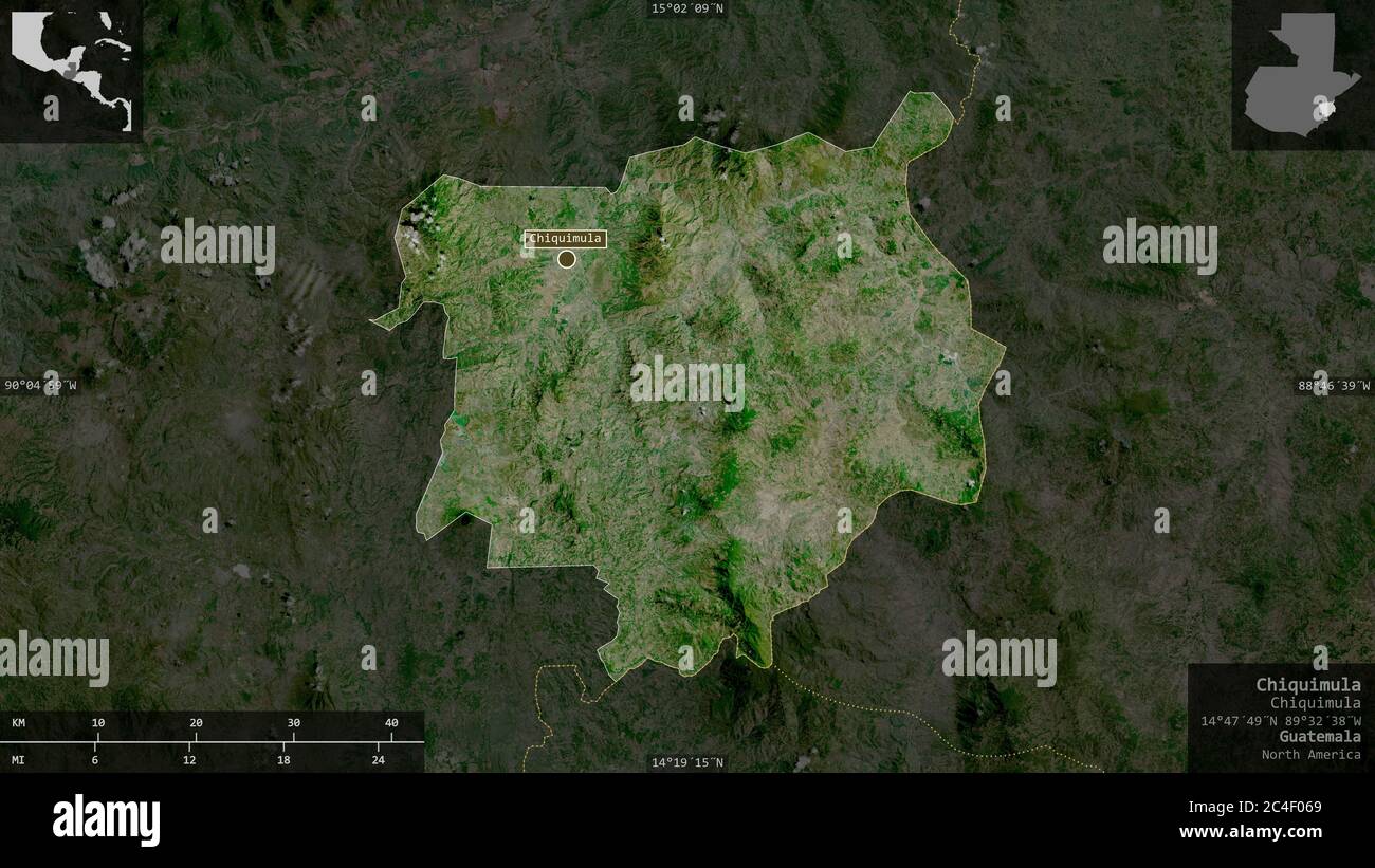 Chiquimula Departamento De Guatemala Imágenes Por Satélite Forma Presentada Contra Su área De 2378