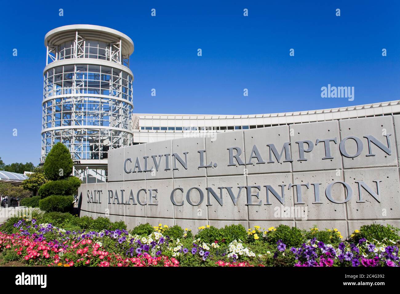 Salt Palace Convention Center, Salt Lake City, Utah, Estados Unidos, Norteamérica Foto de stock