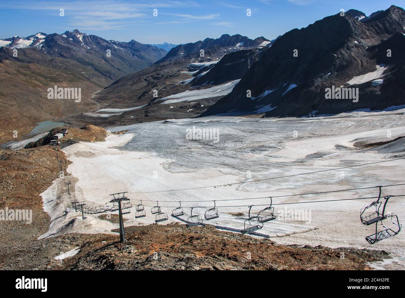 Schmelzender Gletscher Foto de stock