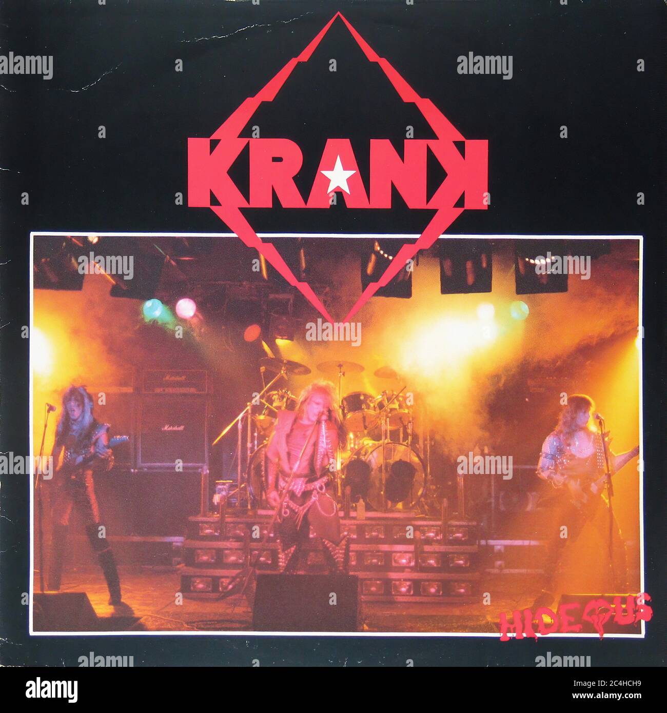 Krank Hideous 12'' vinilo LP - Vintage Cover Foto de stock