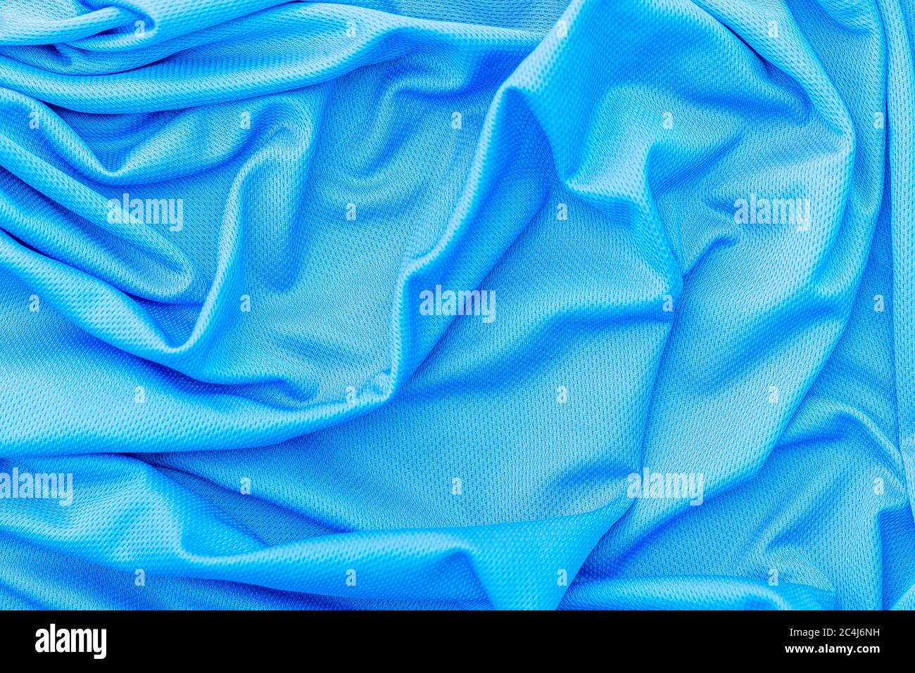 Tela azul, textura de poliéster, ropa deportiva fondo Fotografía de stock -  Alamy