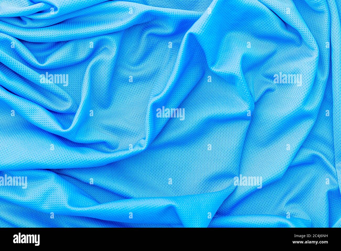 Tela azul, textura de ropa deportiva fondo Fotografía de stock - Alamy