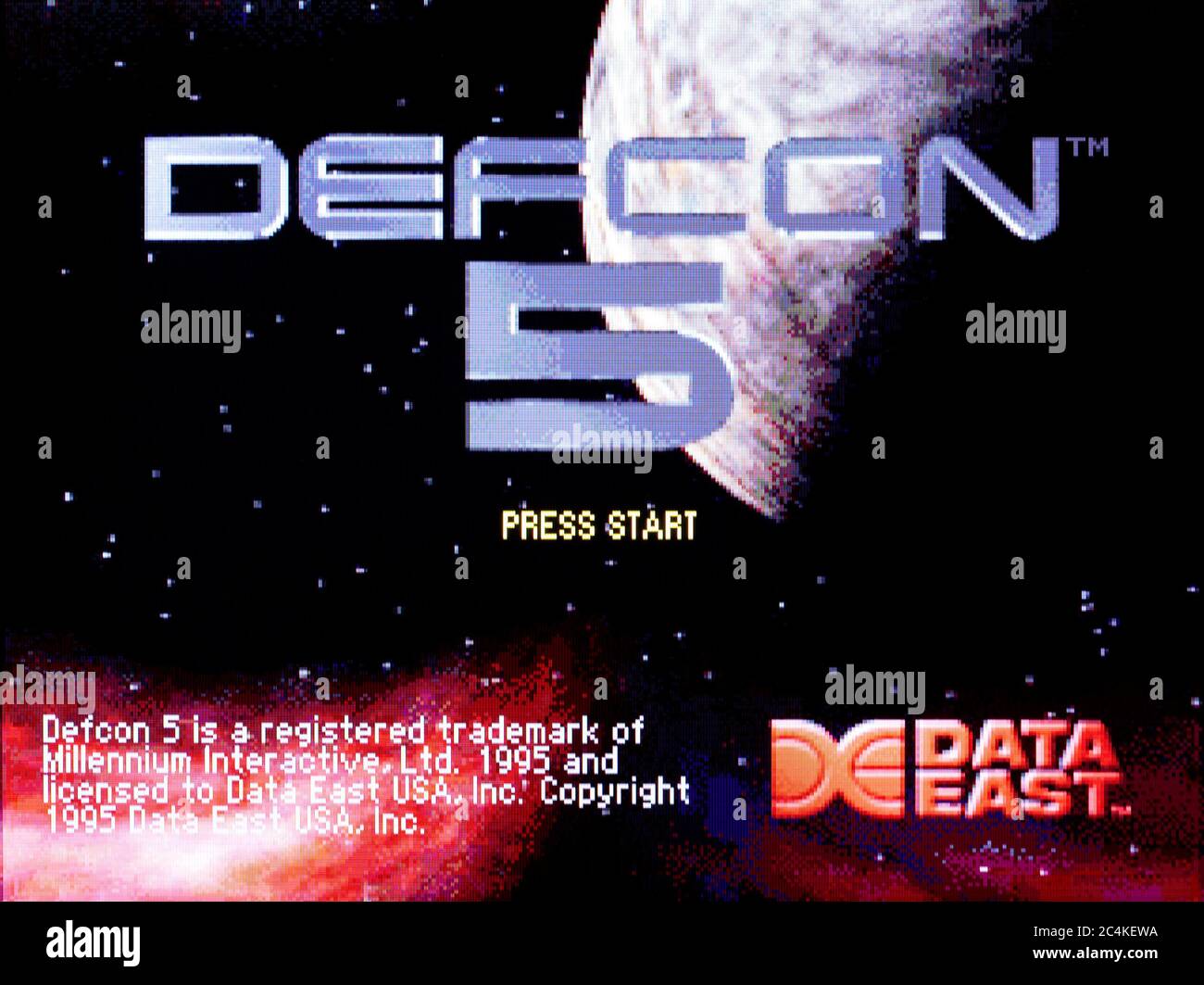 Defcon 5 - Sony PlayStation 1 PS1 PSX - solo para uso editorial Foto de stock