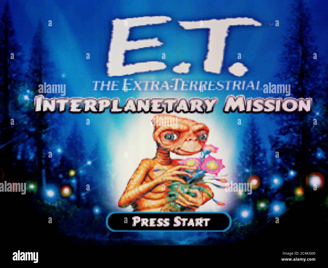 E. T. La misión interplanetaria Extra Terrestre - Sony PlayStation 1 PS1 PSX - solo uso editorial Foto de stock