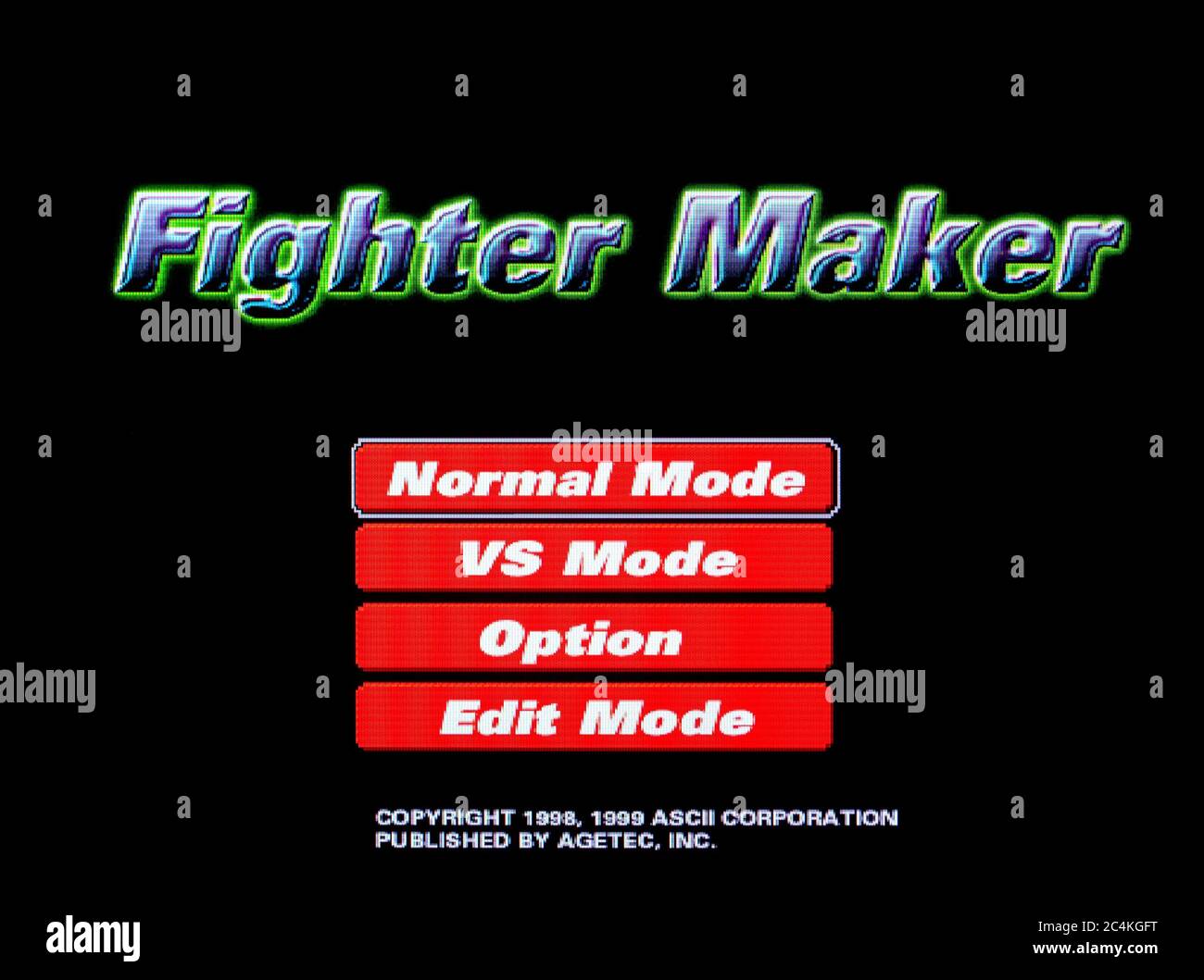 Fighter Maker - Sony PlayStation 1 PS1 PSX - solo para uso editorial Foto de stock