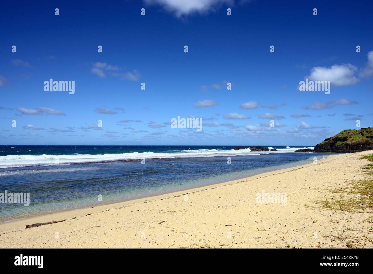 Playa de Gris Gris en el sur de Mauricio, África Foto de stock
