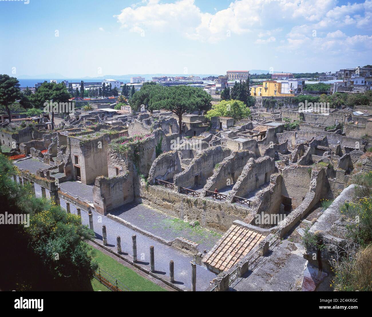 Las excavaciones de Herculano (Ercolano), Ercolano, región de Campania, Italia Foto de stock