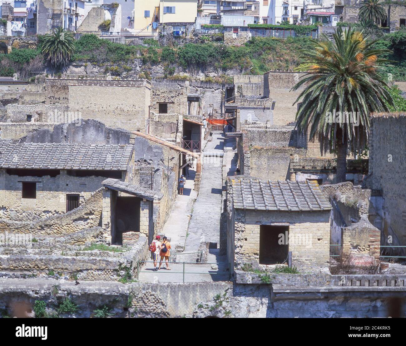Las excavaciones de Herculano (Ercolano), Ercolano, región de Campania, Italia Foto de stock