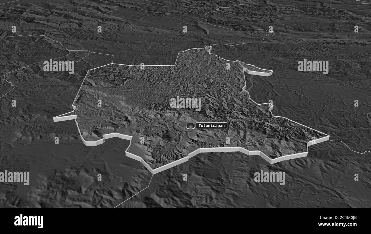 Ampliar Totonicapán Departamento De Guatemala Extruido Perspectiva Oblicua Mapa De Elevación 5976