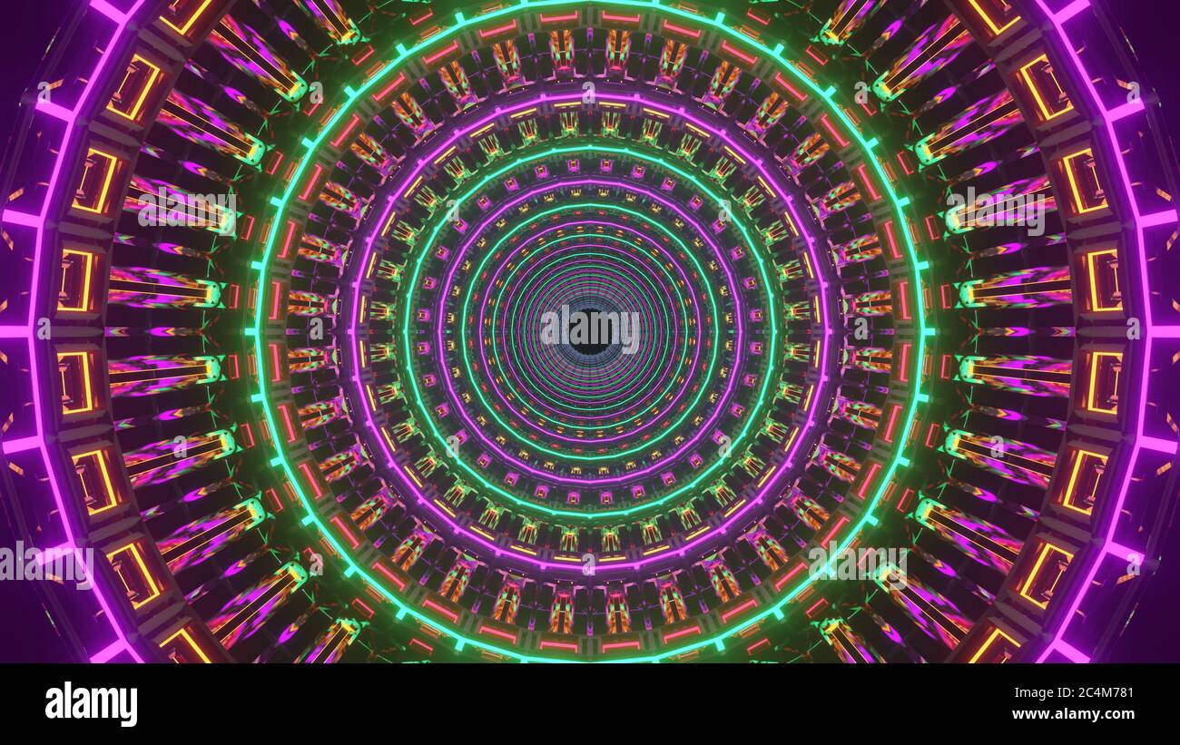 Reproducción 3D de fondo fresco con luces láser de neón circulares - perfecto para fondos de pantalla Fotografía de stock - Alamy Reproducción 3D de fondo fresco con luces láser de neón circulares - perfecto para fondos de pantalla Fotografía de stock - Alamy