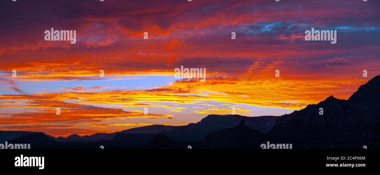 Sedona Sunset, Arizona Foto de stock