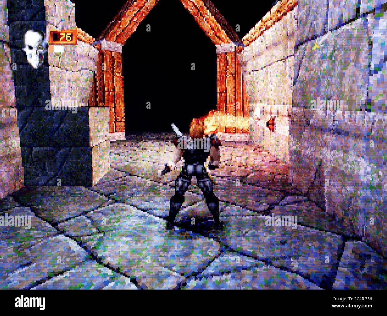 Deathtrap Dungeon de Ian Livingstone - Sony PlayStation 1 PS1 PSX - solo para uso editorial Foto de stock