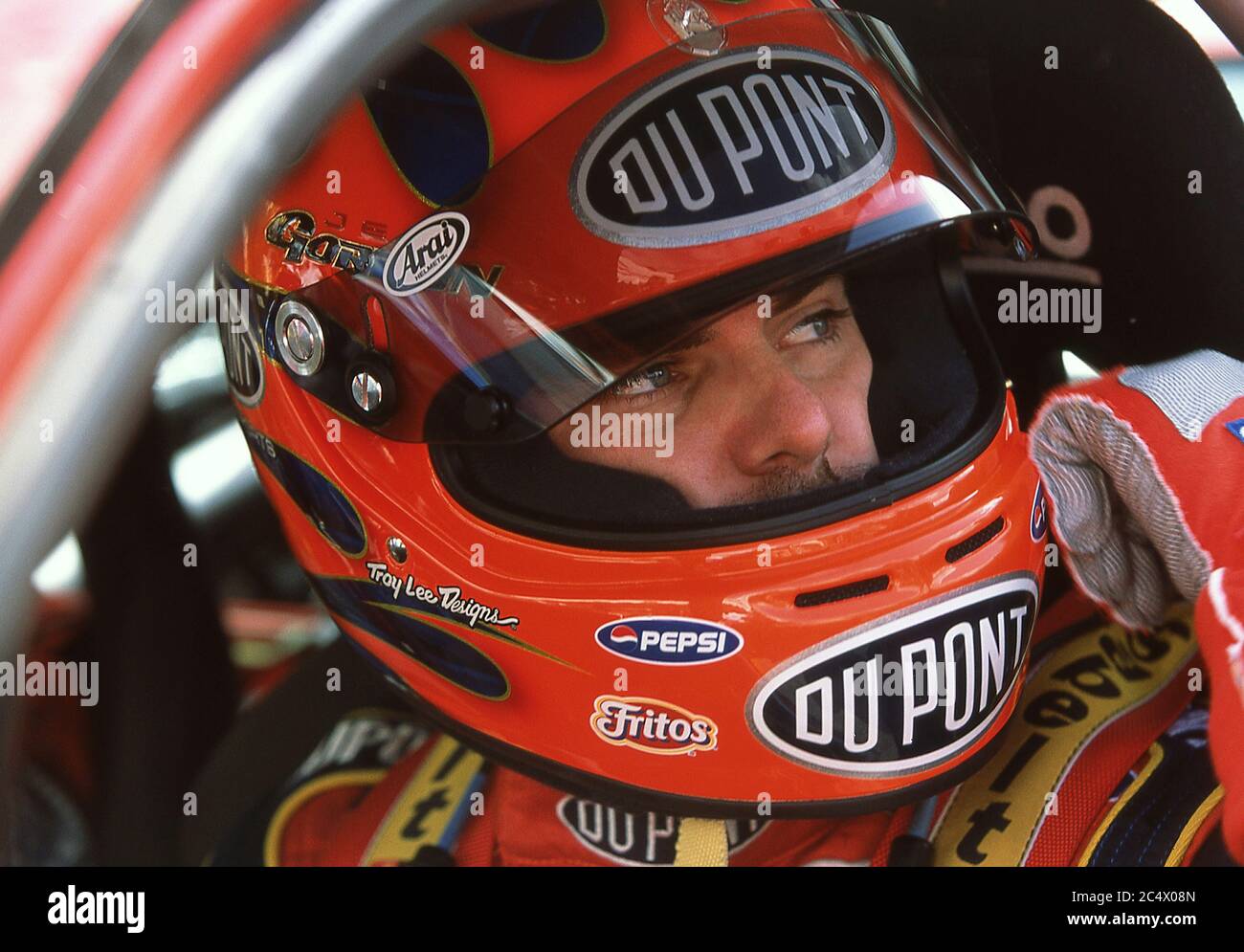 Jeff Gordon del equipo de EE.UU. En la carrera de Campeones de la ROC Gran Caneria España 2002 Foto de stock